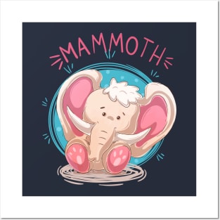 Mammoth cartoon Posters and Art